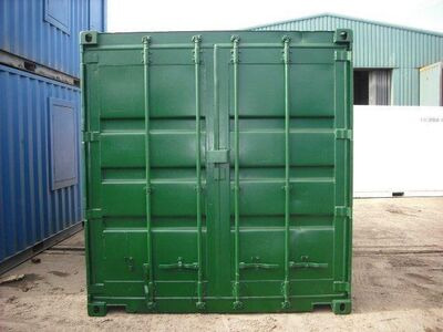 Second Hand 15ft Shipping Containers 15ft S2 Doors click to zoom image