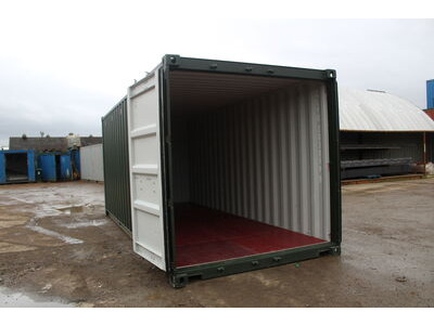 New 20ft Shipping Containers 20ft Once Used S2- Original Doors click to zoom image