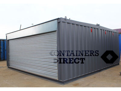 Shipping Container Conversions 20ft x 20ft garage unit