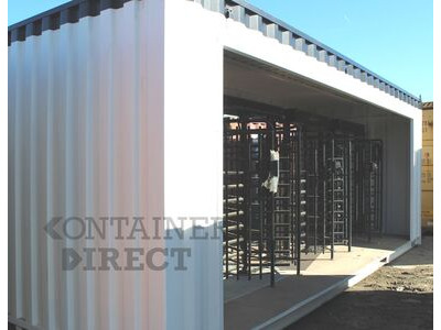 Shipping Container Conversions 24ft with turnstile controlled access