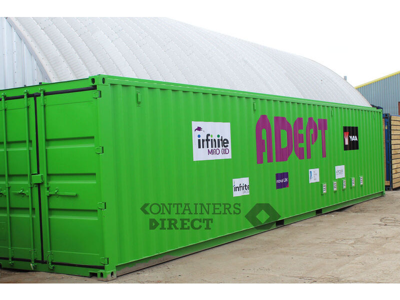 Shipping Container Conversions 40ft renewable energy equipment store click to zoom image