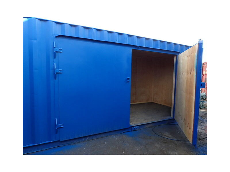 Shipping Container Conversions 20ft extra wide side doors and ramp click to zoom image