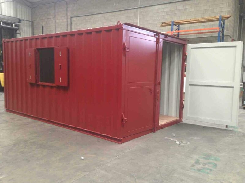 Shipping Container Conversions 17ft x 10ft x 8ft 6in with window click to zoom image
