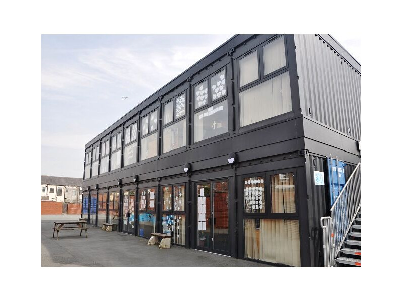 Shipping Container Conversions School classroom block click to zoom image