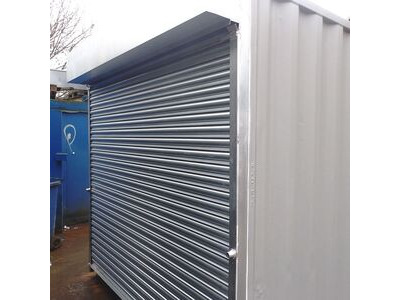 Shipping Container Conversions 16ft store with roller shutter