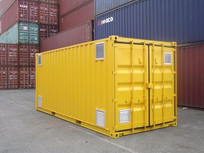 SHIPPING CONTAINERS 400mm x 400mm louvre vent