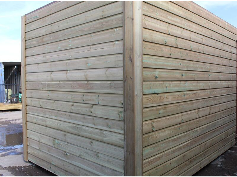 SHIPPING CONTAINERS 20ft used cladded container - Seamless Shiplap CLU20 click to zoom image