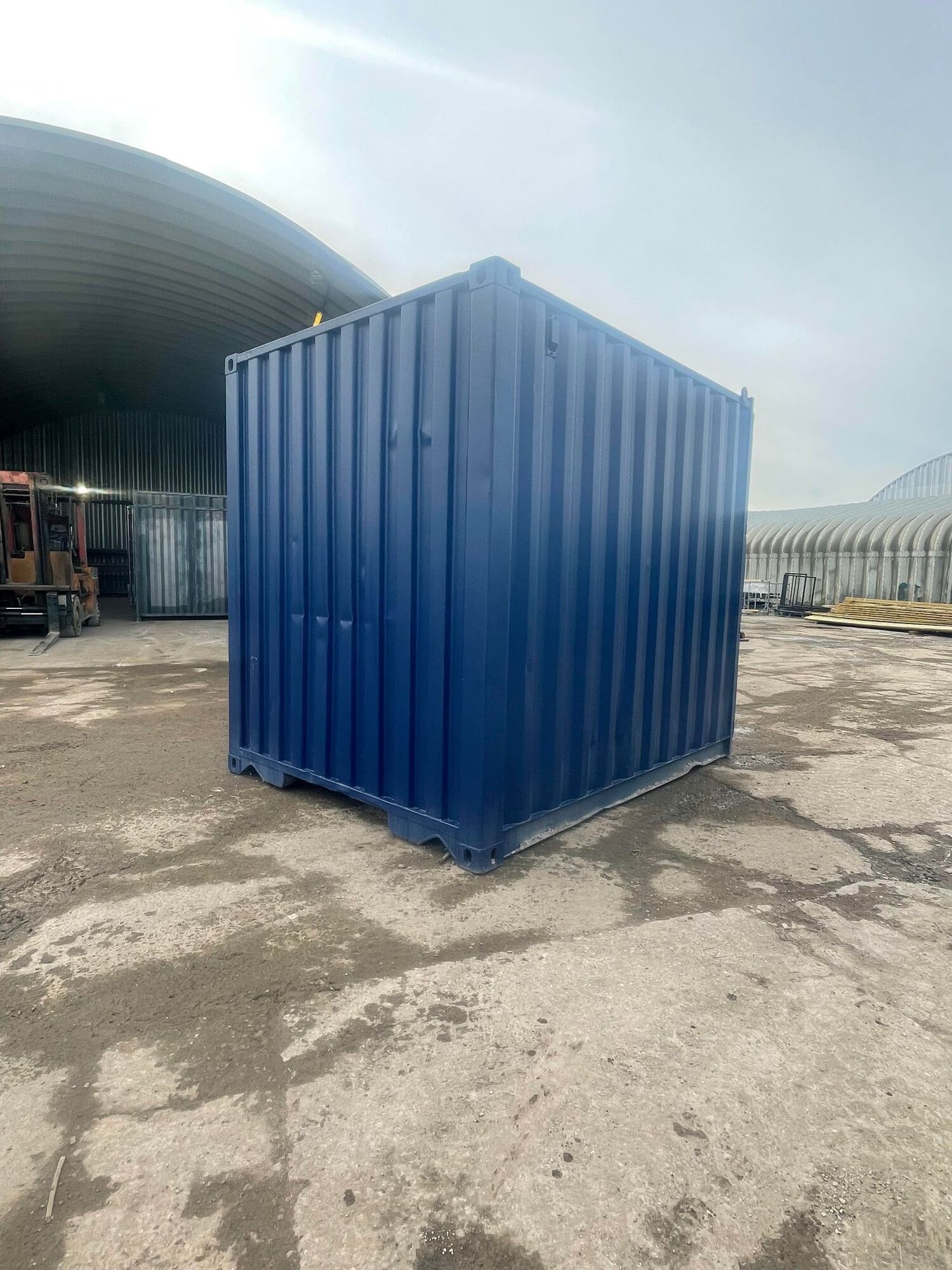 SHIPPING CONTAINERS 10ft Used HC Container Painted Blue OFF133183