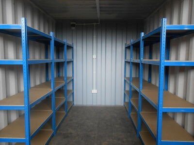 SHIPPING CONTAINERS 10ft with Shelving and Electrics click to zoom image