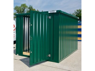 Flat Pack Shipping Containers 3m self assembly green