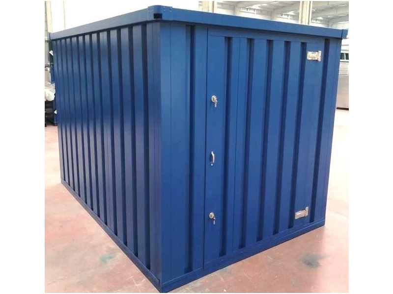 Flat Pack Shipping Containers 3m self assembly blue click to zoom image