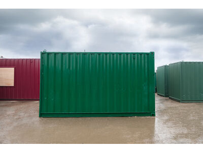 Second Hand 15ft Shipping Containers 15ft Used Container - S2 Doors click to zoom image