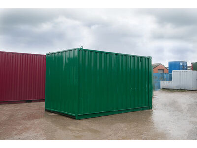 Second Hand 15ft Shipping Containers 15ft Used Container - S2 Doors click to zoom image