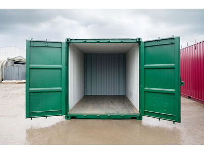 Second Hand 15ft Shipping Containers 15ft Used Container - S2 Doors click to zoom image