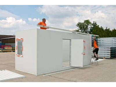 SELF ASSEMBLY SITE OFFICES 20ft FLAT PACK SITE OFFICE CONTAINER EXPCOM20 click to zoom image