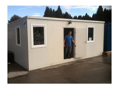 SELF ASSEMBLY SITE OFFICES 20ft FLAT PACK SITE OFFICE CONTAINER EXPCOM20 click to zoom image
