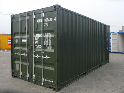 New 20ft Shipping Containers 20ft Once Used S2- Original Doors