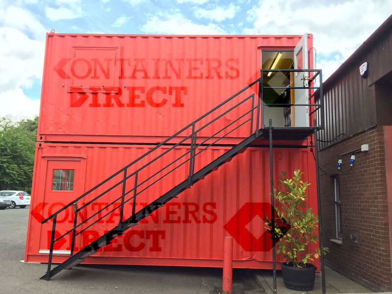 Shipping Container Conversions 2 x 20ft open plan offices click to zoom image