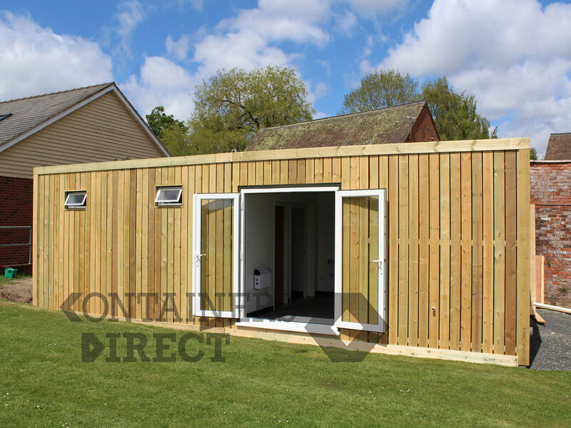 Shipping Container Conversions Swimming Pool Changing Rooms - 20ft x 32ft click to zoom image