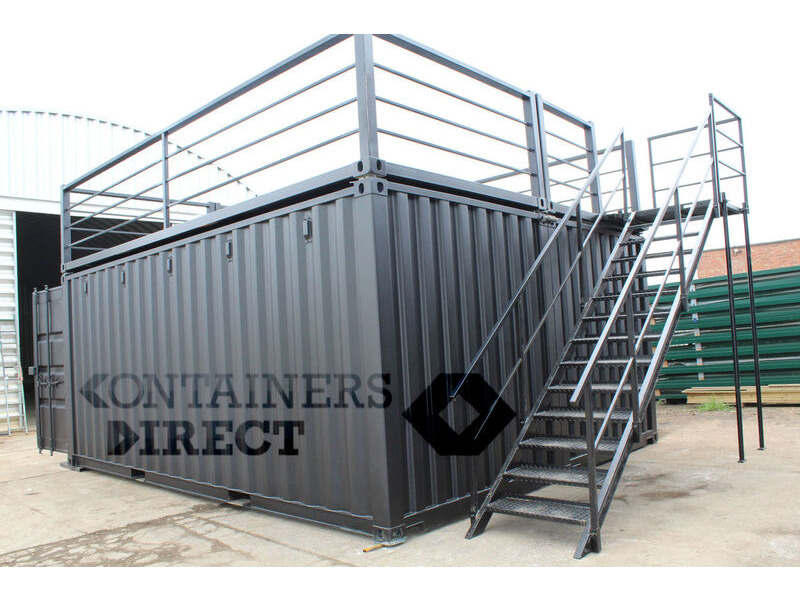 Shipping Container Conversions 20ft x 16ft pop up bar click to zoom image