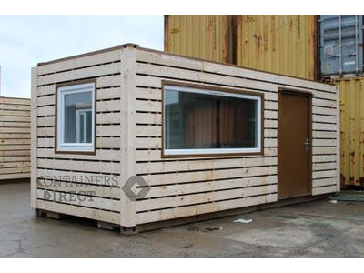 Shipping Container Conversions 3 x 20ft joined up store, workshop and kitchen click to zoom image