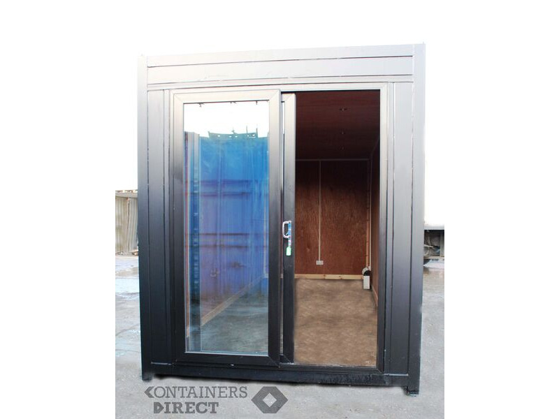 Shipping Container Conversions 20ft high cube with patio doors CS50064 click to zoom image