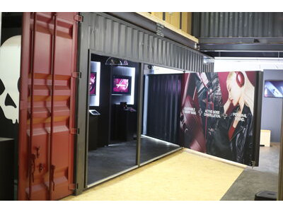Shipping Container Conversions 2 x 30ft Skullcandy exhibition stand