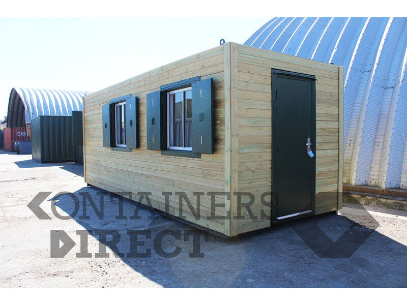 Shipping Container Conversions 20ft cladded gatehouse and visitor centre click to zoom image