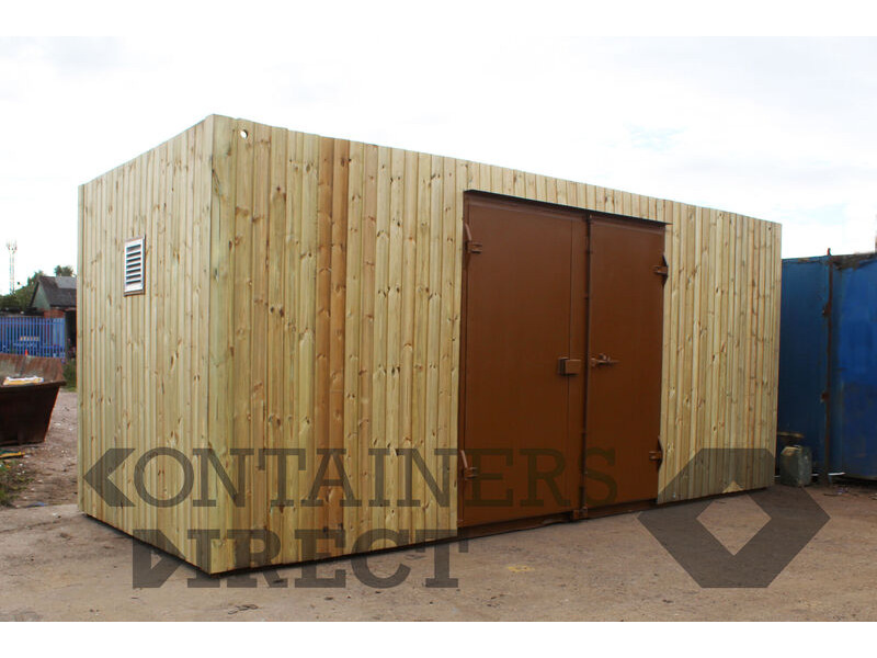 Shipping Container Conversions 20ft cladded allotment store click to zoom image
