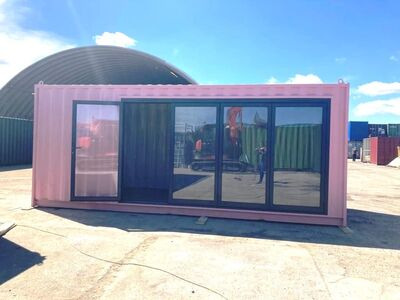 Shipping Container Conversions 20ft pink garden room