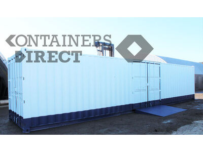 Shipping Container Conversions 40ft workshop with ramp