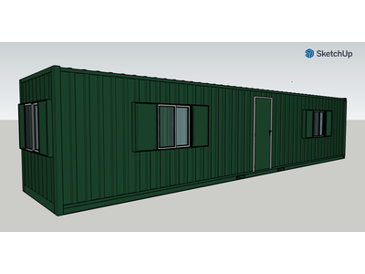 Shipping Container Conversions 40ft WorkBox click to zoom image