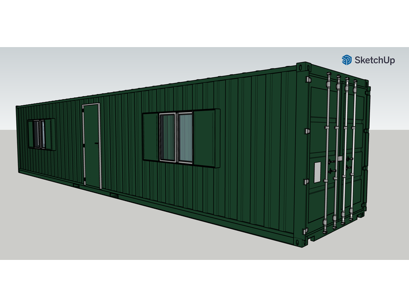 Shipping Container Conversions 40ft WorkBox click to zoom image