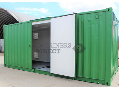 Shipping Container Conversions 20ft Falcon - S1 side door, lined