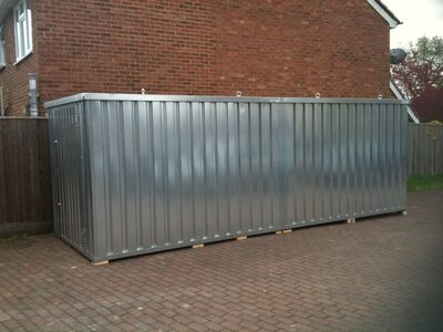 Flat Pack Shipping Containers Broxbourne Sports Club Flat Pack Containers click to zoom image