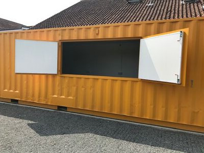 Shipping Container Conversions 40ft partitioned MenuBox®