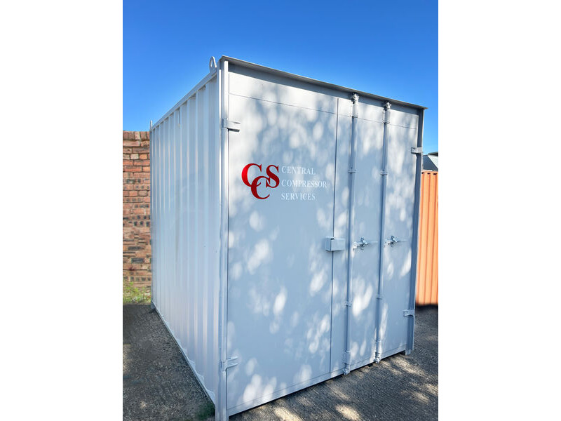 Shipping Container Conversions 10ft air compressor housing unit click to zoom image