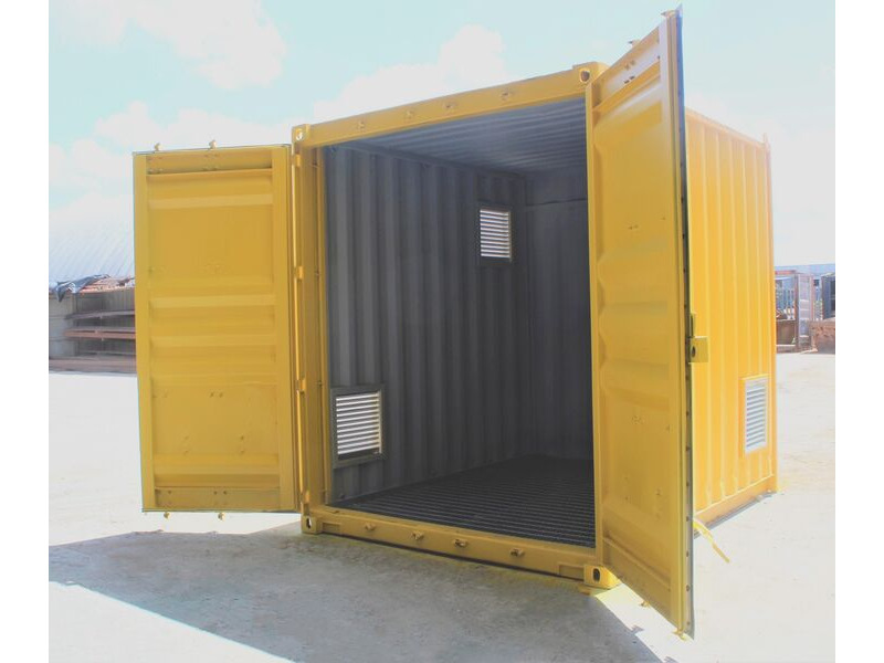 Shipping Container Conversions 10ft Falcon with floor grate click to zoom image