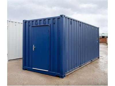 Shipping Container Conversions 20ft workshop with steel workbench