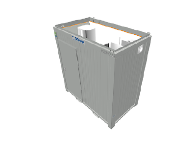 TOILET CABINS 8ft toilet and shower cubicle CTX082