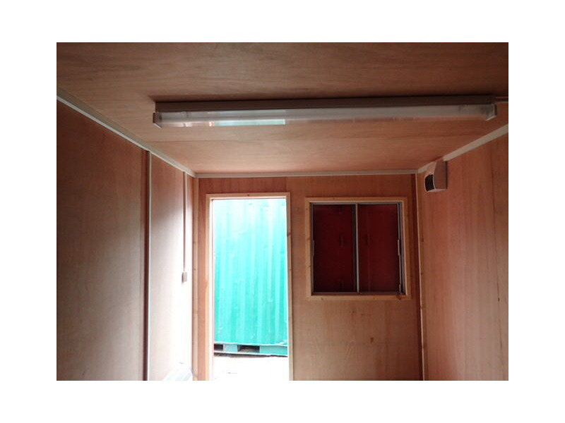 Shipping Container Conversions 40ft ply lined, electrics, partitioned click to zoom image