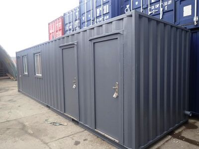 Shipping Container Conversions 30ft office with canteen and toilets