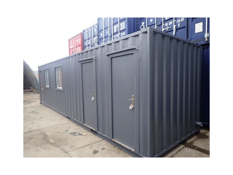 Shipping Container Conversions 30ft office with canteen and toilets click to zoom image