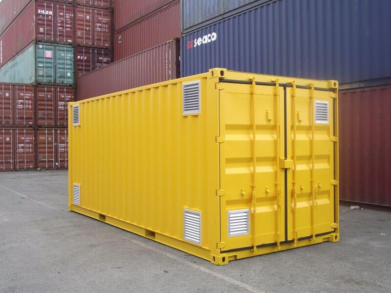 SHIPPING CONTAINERS 20ft once used Falcon chemical store F20 click to zoom image