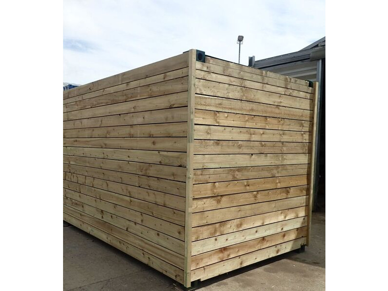 SHIPPING CONTAINERS 10ft once used cladded container - Classic Rustic CLO10 click to zoom image