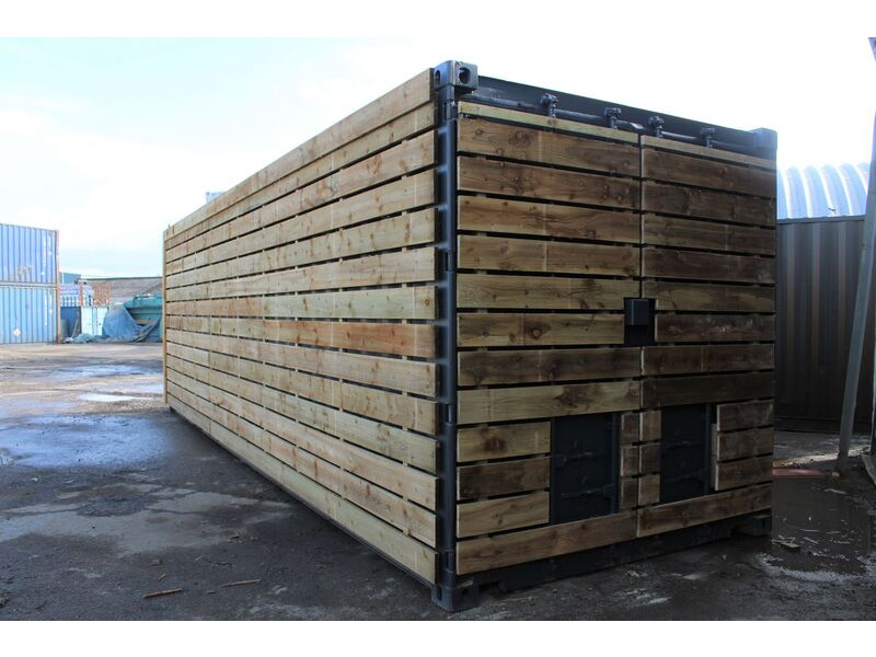 SHIPPING CONTAINERS 20ft once used cladded container - Classic Rustic CLO20 click to zoom image