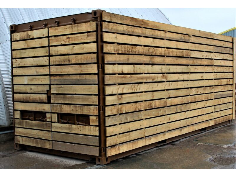 SHIPPING CONTAINERS 20ft used cladded container - Classic Rustic CLU20 click to zoom image