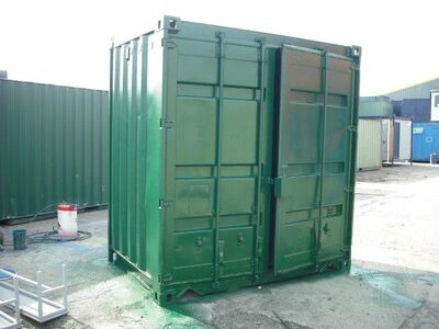 SHIPPING CONTAINERS 5ft Used Container - S2 Doors click to zoom image