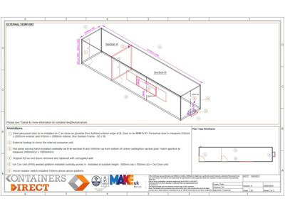 SHIPPING CONTAINERS Used 40ft Converted MenuBox[REG] Container - OFF98883 click to zoom image