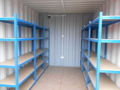SHIPPING CONTAINERS 10ft with Shelving and Electrics